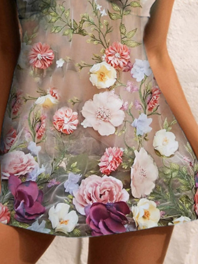 Women's Swimwear Tankini 2 Piece Normal Swimsuit High Waisted Trees / Leaves Floral Print Khaki Padded V Wire Bathing Suits Sports Vacation Sexy / Strap / New / Strap