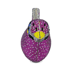 Fashion Animal Bird Women Luxury Crystal Bag Wedding Clutch Purse Rhinestone Evening Bag Clutch Handbag Lavender Party handbag