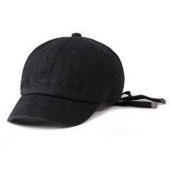 Men Women Washed Cotton Baseball Cap Outdoor Leisure Adjustable Peaked Dad Hat