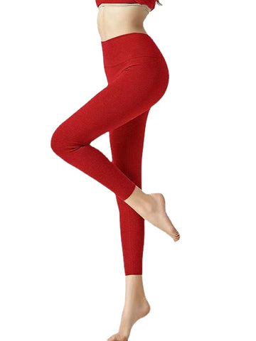 Women's Athleisure Daily Elasticity Thermal Warm Solid Colored Pants