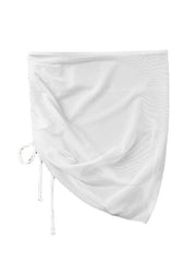 Women's Swimwear Cover Up Swim Shorts Normal Swimsuit Drawstring Pure Bathing Suits New Vacation Fashion, Sexy, Modern