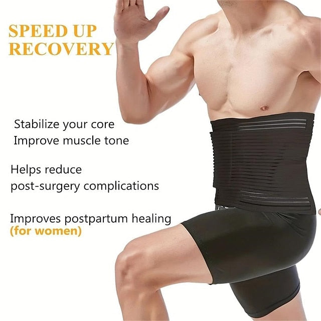 Unisex Abdominal Support Belt - Post Surgery/Postpartum Recovery, Hernia Relief