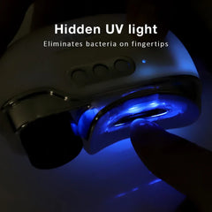 Automatic Electric Nail Clippers with Nail Lamp - Adult & Baby, Manicure/Pedicure, Fingernail & Toe Nail Trimmer, Polishing Cutter