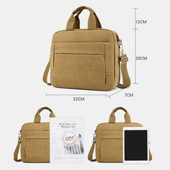Men's Canvas Crossbody Shoulder Bag for Business