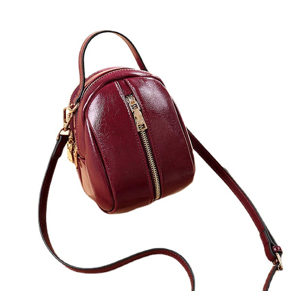 Women Faux Leather Wild Crossbody Bag Fashion Shell Bag Shoulder Bag Handbag