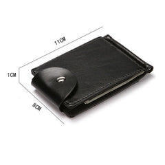 Men Faux Leather Creative Money Clip Wallet