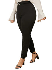 Plus Size Black Fashion Pants