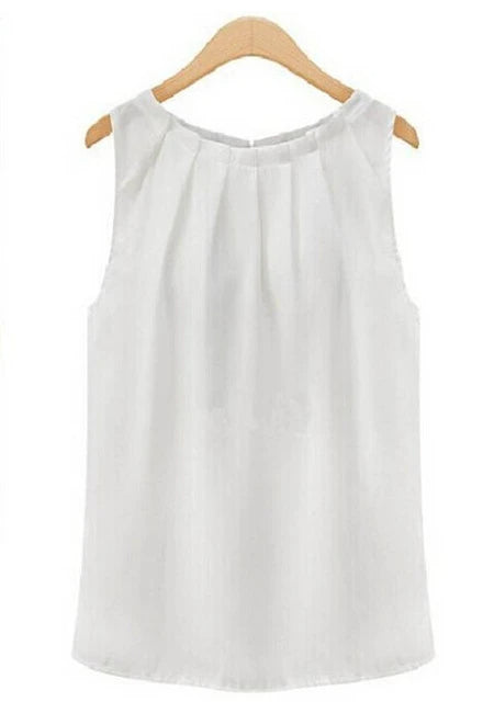 Hot Office Sleeveless Women Tops And Blouses - Sheseelady