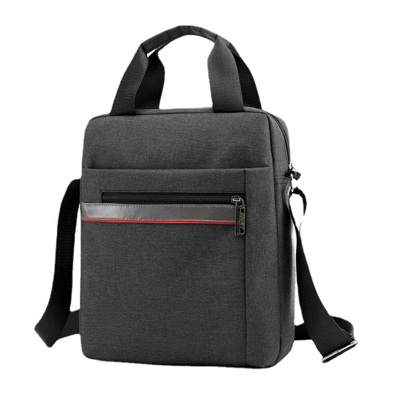 Men's Large Nylon Shoulder Bag for Outdoor Use