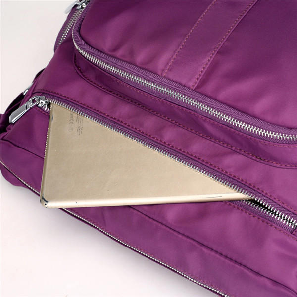 Multilayer Zipper Pockets Nylon Shoulder Bags Outdoor Sports Waterproof Crossbody Messenger Bag