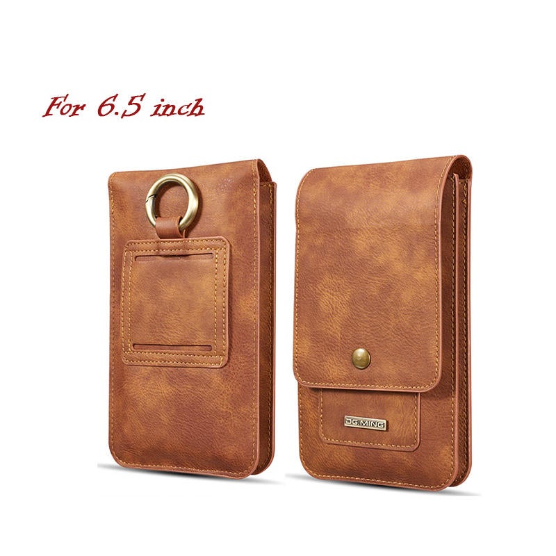 Men Faux Leather Phone Bag Holder Crossbody For 5.2 Inch Or 6.5