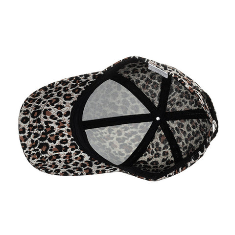 Unisex Polyester Mesh Outdoor Hip Hop Shade Leopard Print Baseball Cap Fashion Sun Hat