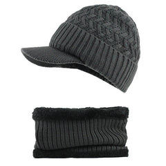 Unisex Winter Outdoor Sports Thicken Woolen Weaving Knitted Beanie Hats