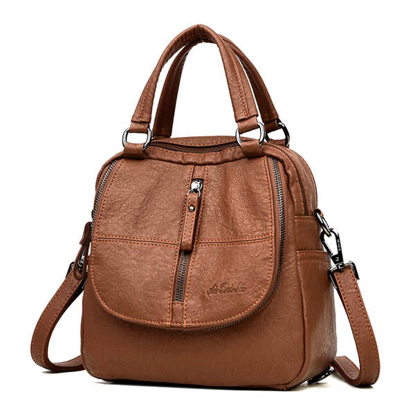 Women Fashion Plaid Handbags Multipurpose Backpack Shoulder bag Handbag