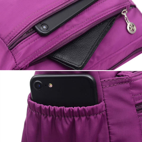 Women Nylon Shoulder Bag Outdoor Sports Waterproof Crossbody