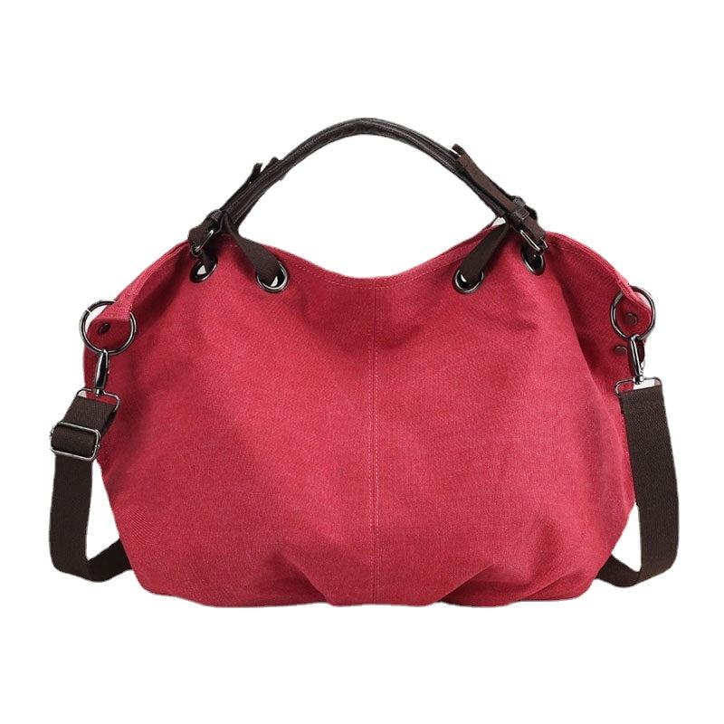 women canvas vintage handbag shoulder bag for outdoor