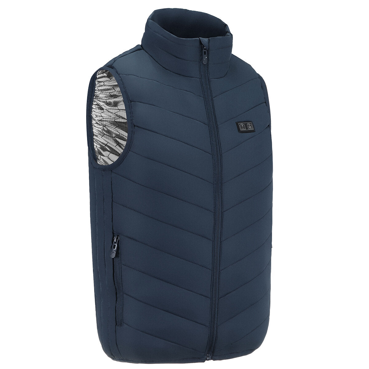 Graphene Smart Heating Vest, Dual-Control, 11-Zone, USB-Powered Short Sleeve