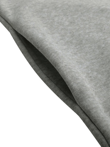 Women Sweatshirt Solid Side Pockets Maxi Length Casual Midi Dresses