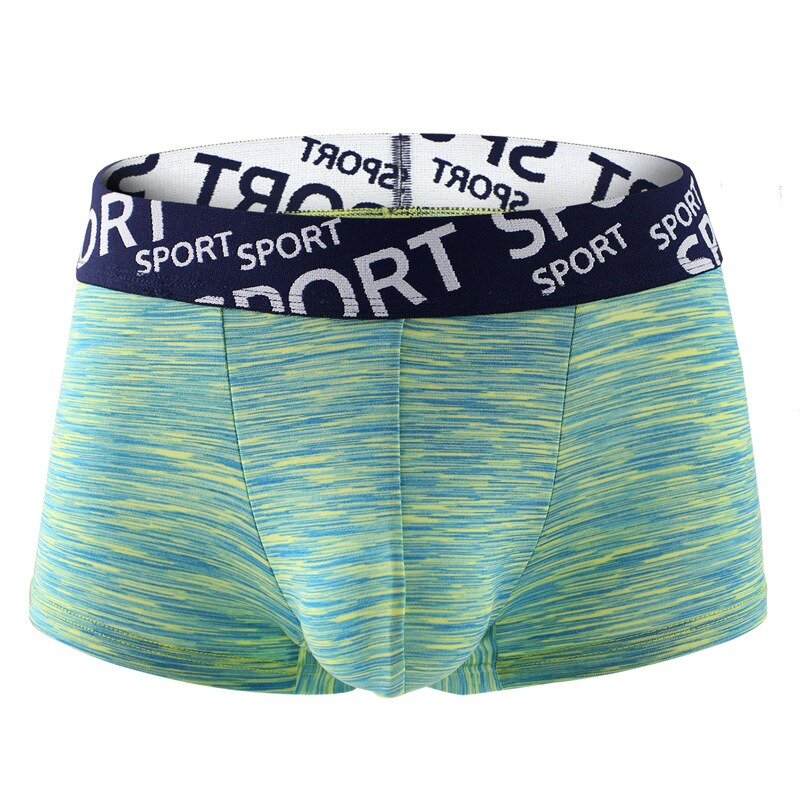 Colorful Cotton Underwear Breathable U Convex Pouch Widen Waistband Underwear for Men