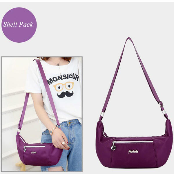 Women Nylon Light Weight Waterproof Casual Large Capacity Shoulder Bag Crossboby