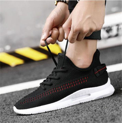 Men's Casual Soft Running Mesh Sneakers Breathable Non-Slip Wearable Hiking Camping Shoes