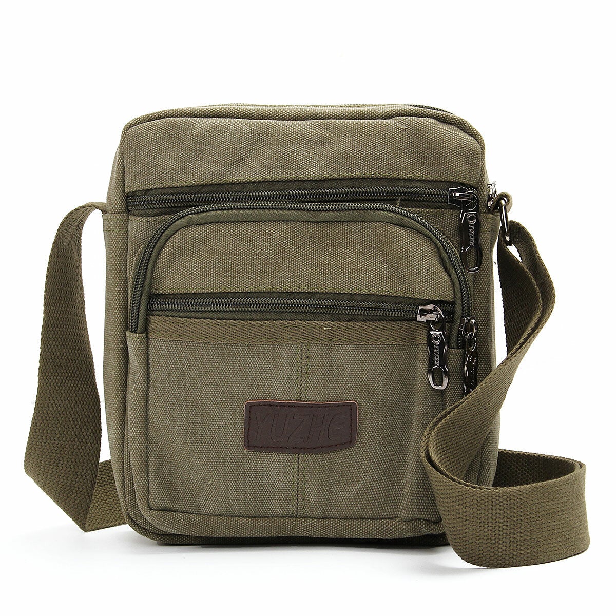 Large Capacity Canvas Business Laptop Bag Shoulder Crossbody For Men