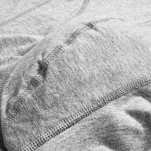 Mens Cotton Breathable Casual U Convex Underwear Pure Color Mid Rise Boxers