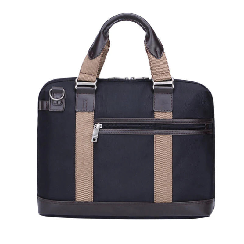 Men's Vintage Waterproof Laptop Briefcase & Crossbody Bag
