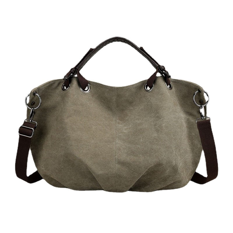 women canvas vintage handbag shoulder bag for outdoor