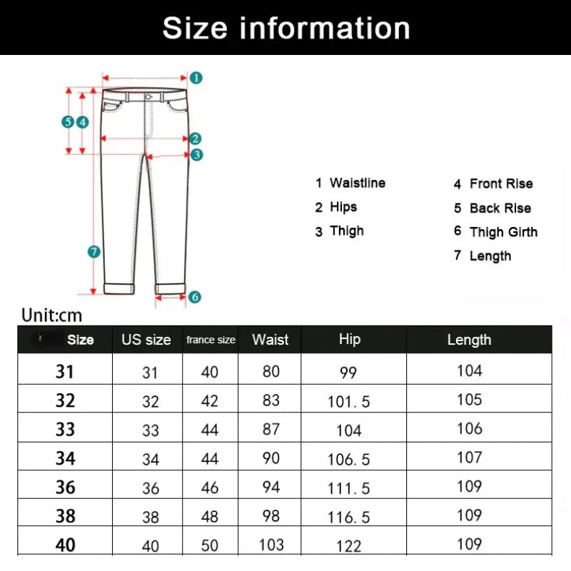 Men's Classic Straight Fit Stretch Jeans – Midweight Denim Trousers for Work & Casual