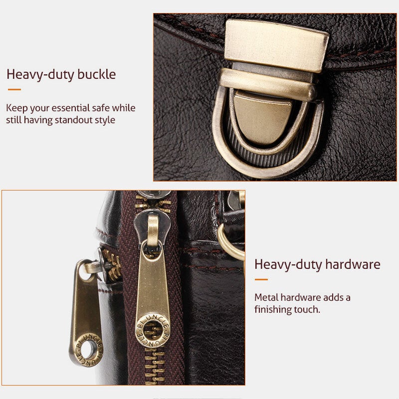 Men Multifunction Long Multi-card Slot Wallet Retro Large Capacity First Layer Cowhide 6.5 Inch Phone Bag Clutch Bags