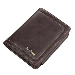 Men Faux Leather 12 Card Slots Zipper Coin Pocket Money Purse Wallet