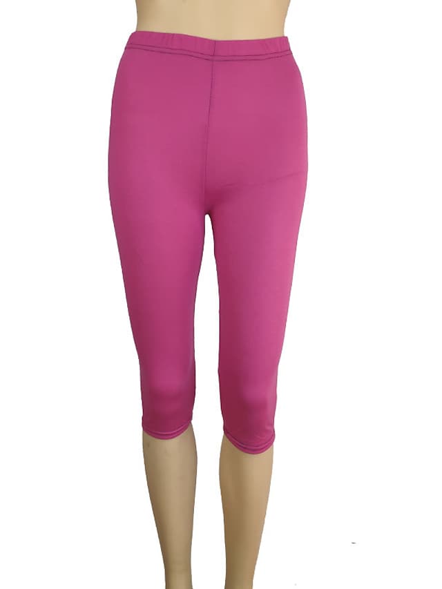 Women's Daily Yoga Stretchy Cotton Blend Lightweight Sports High Waist Capri shorts