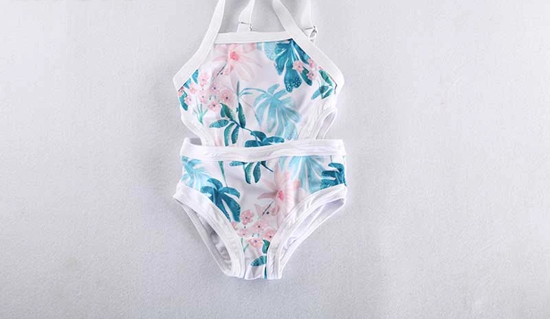 Floral Printed Clothes For Mother Daughter And Swimwear Bikini