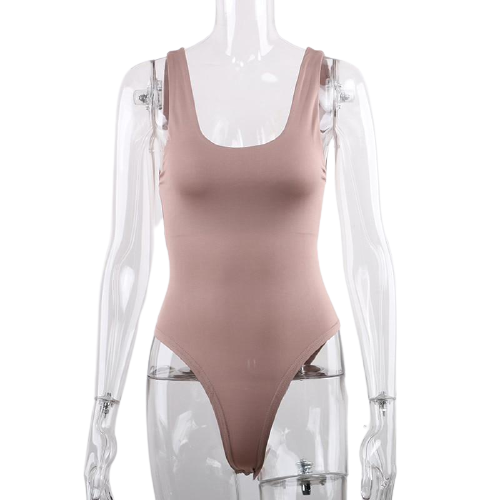 Casual Sexy Women's O-neck Sleeveless Backless Bodysuit For Party