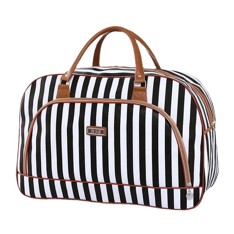 Women PU Leather Large Capacity Travel  Carry-on Duffel Bag Wash Handbag