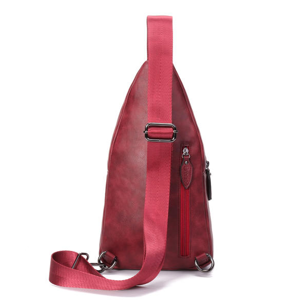 Women Vintage Casual Faux Leather Floral Shoulder Bag Crossbody Chest