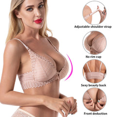 Comfortable Sexy Ladies' Backless Push Up Lace Bralette