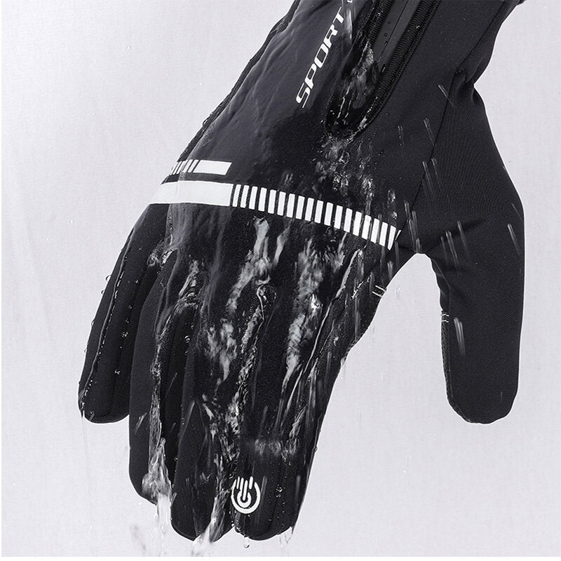 Touch Screen Gloves Skidproof Windproof Waterproof Full Finger Winter Bike Gloves Outdoor Cycling Motorcycle Gloves