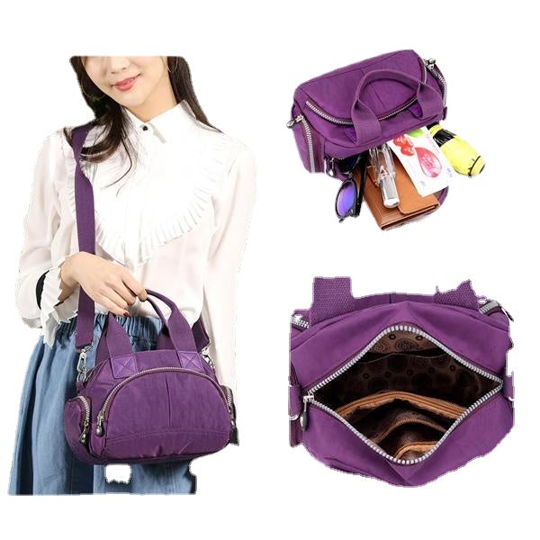 women water resistant nylon shoulder bag travel casual handbag