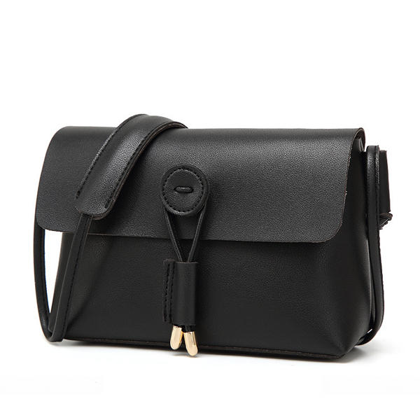 Women PU Leather Hasp Shoulder Bags Vintage Flap Crossbody Messenger