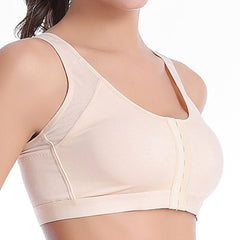 Front Closure Shockproof Adjustable Strap Buckle Yoga Sports Bra