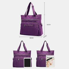 Women Large Capacity Nylon Waterproof Handbag Shoulder Bag For Outdoor Travel