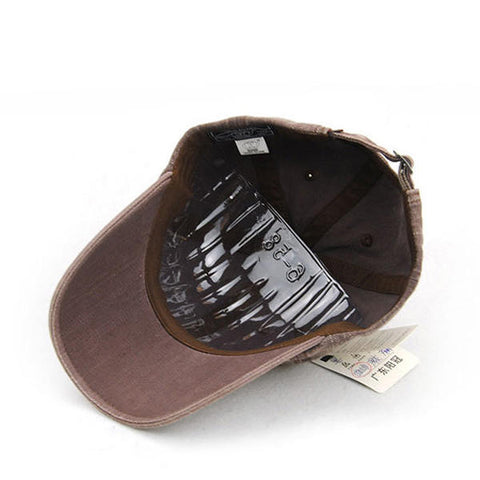 Unisex Cotton Washed Denim Baseball Cap Vintage Adjustable Golf Snapback Hat
