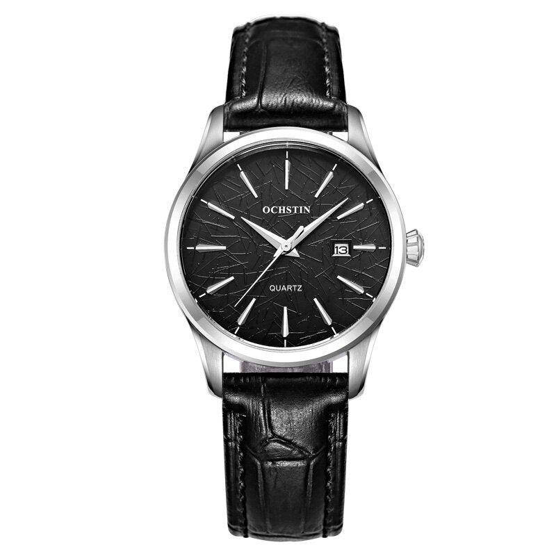 Casual Style Female Wrist Watch Waterproof Leather Band Quartz Movement Watch