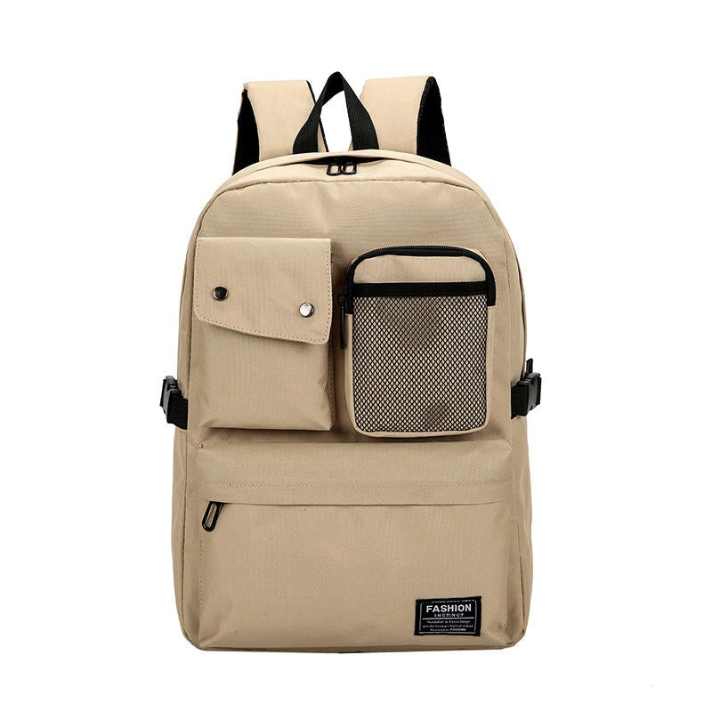 Outdoor Canvas Casual Large Capacity Backpack Tavel Bag For Men And Women