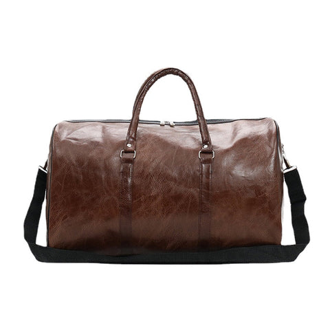 Women & Men Leather Retro Large Capacity Handbag Business Luggage Bag Shoulder Bag Crossbody Bag