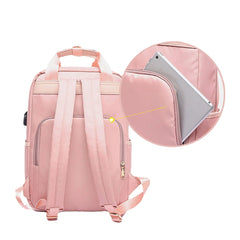 Women Nylon Waterproof Light Weight Multifunction Casual Patchwork Backpack