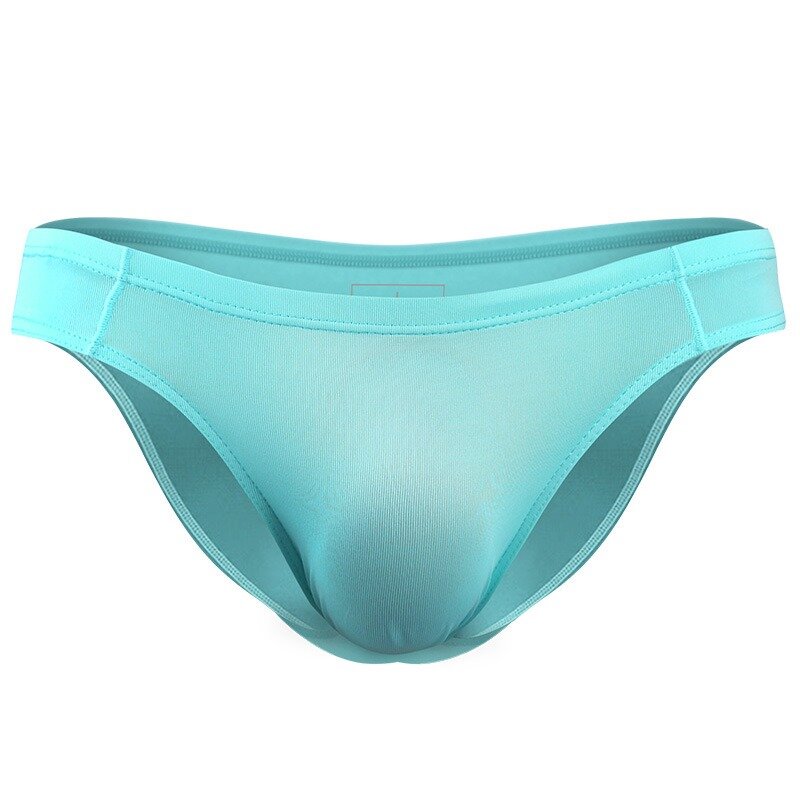 Thin Transparents Seamless Ice Silk Underwear 3D Pouch Briefs for Men