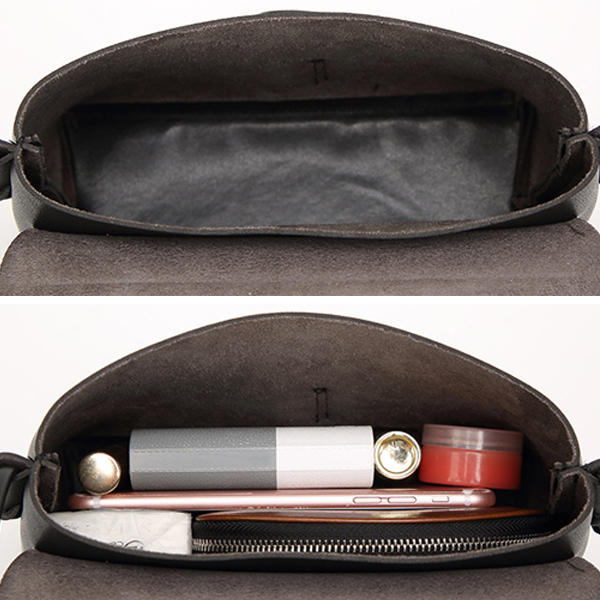 Women PU Leather Hasp Shoulder Bags Vintage Flap Crossbody Messenger